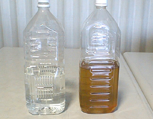 無薬品の排水処理装置。電解処理水比較。株式会社イガデン